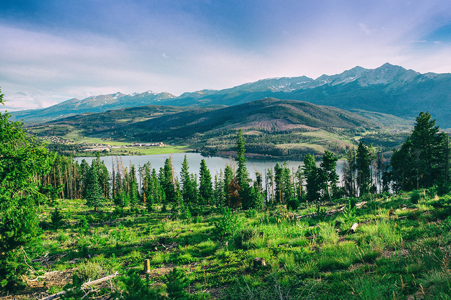 Colorado mountains in the summer